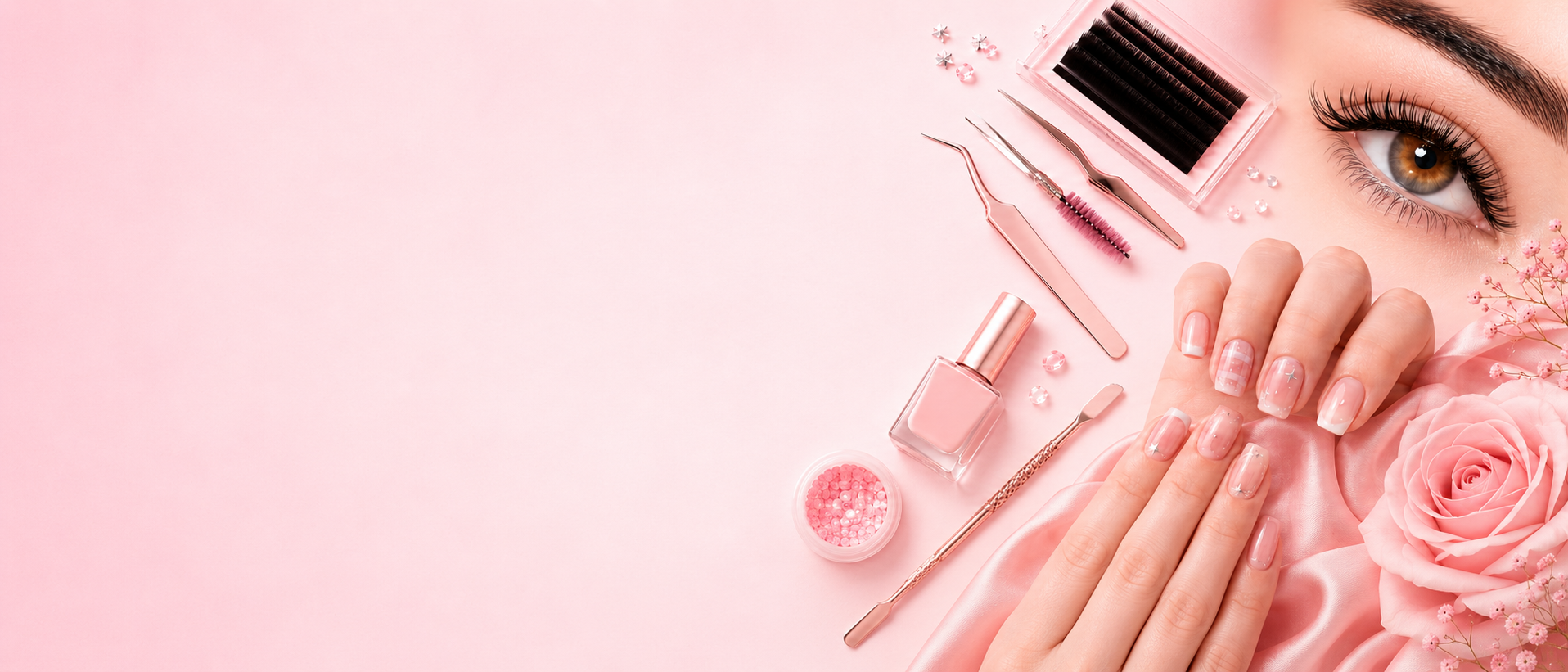 Cale Boutique nails and lashes services banner